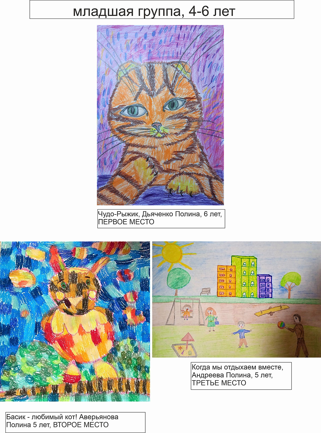 Итоги конкурса рисунков "САМЫЕ РОДНЫЕ!"